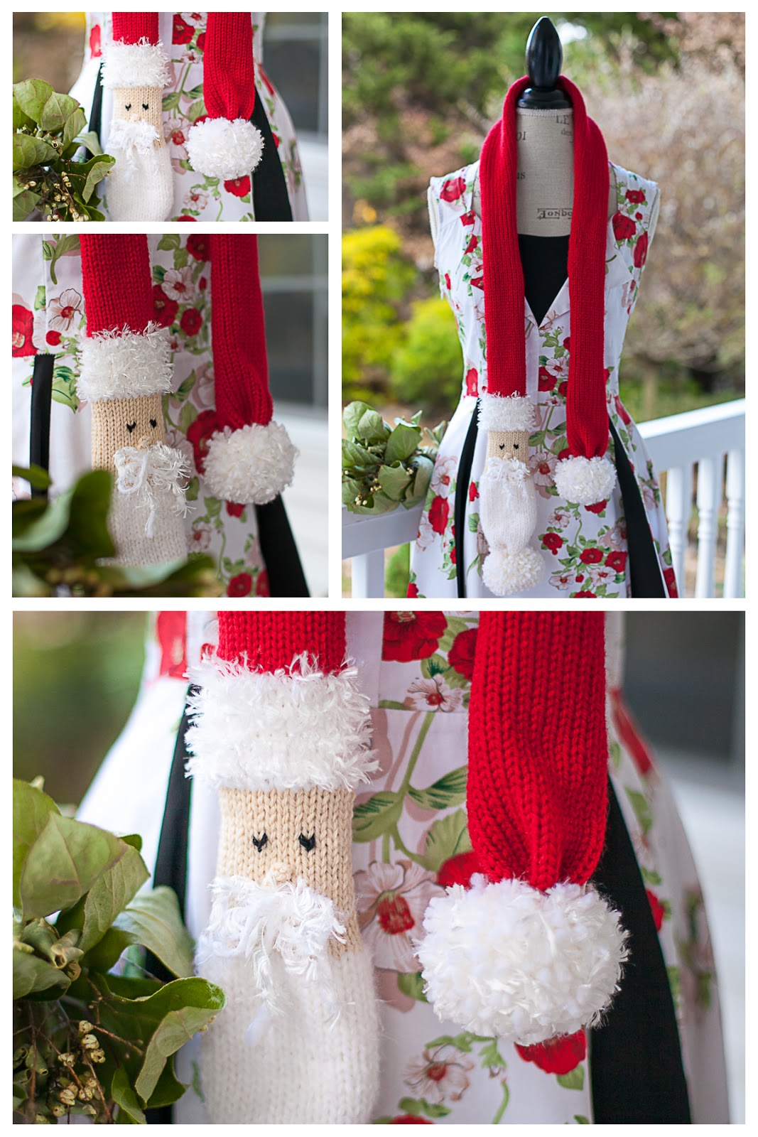 Free Pattern For Loom Knit Santa Scarf! Loom Knitting by This Moment