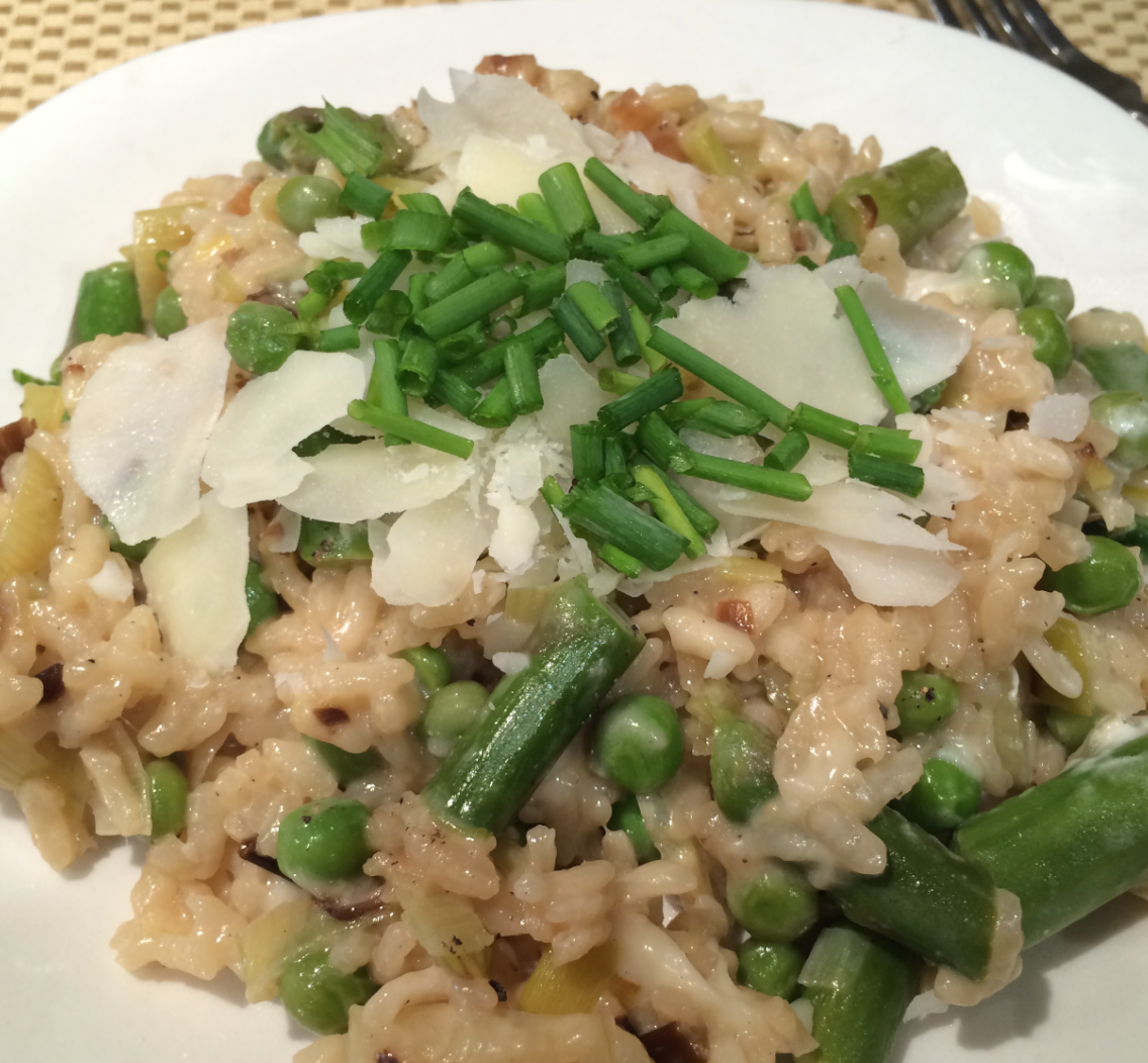 Mystery Lovers' Kitchen SPRING GREEN RISOTTO recipe from author