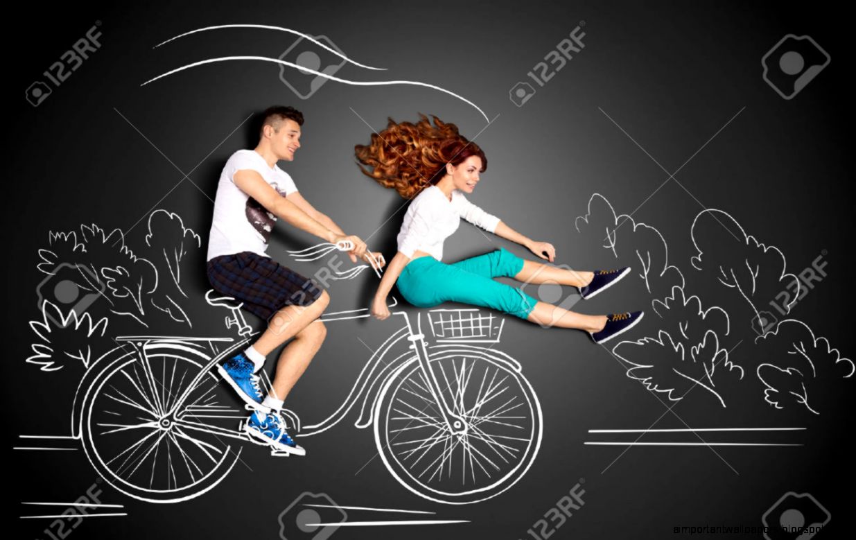 Happy Valentines Love Story Concept Of A Romantic Couple Against