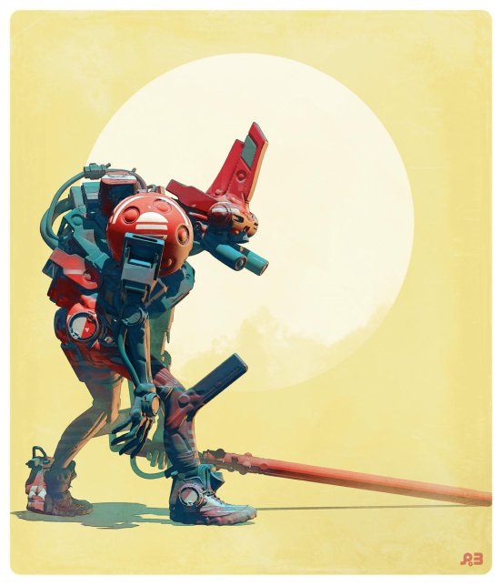 Pascal Blanche deviantart arte ilustrações ficção científica universo espacial alienígenas