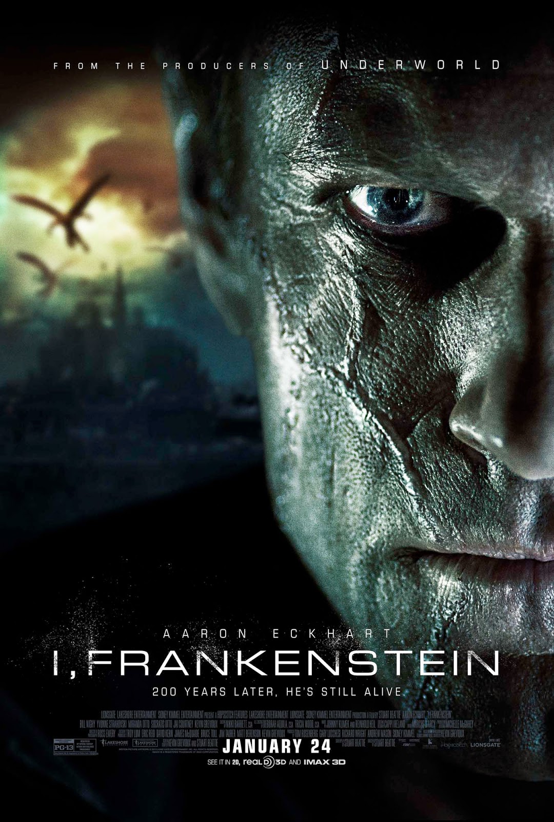 Nuevo poster de la película "I, Frankenstein" PROYECTOR XD