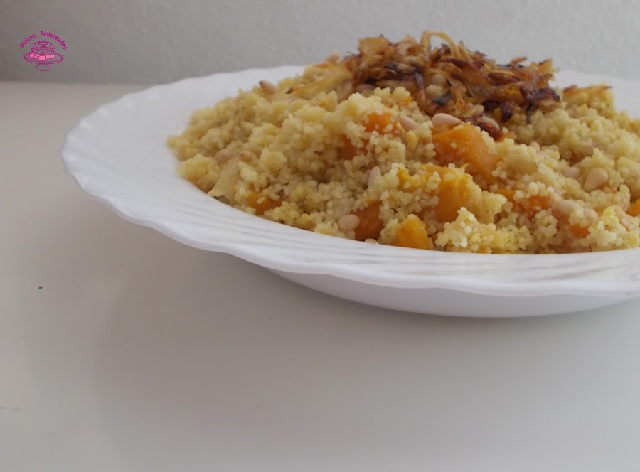 Cuscús (Cous Cous) con calabaza