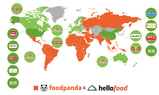 O2O 外送正夯，一張圖解析世界線上外送版圖