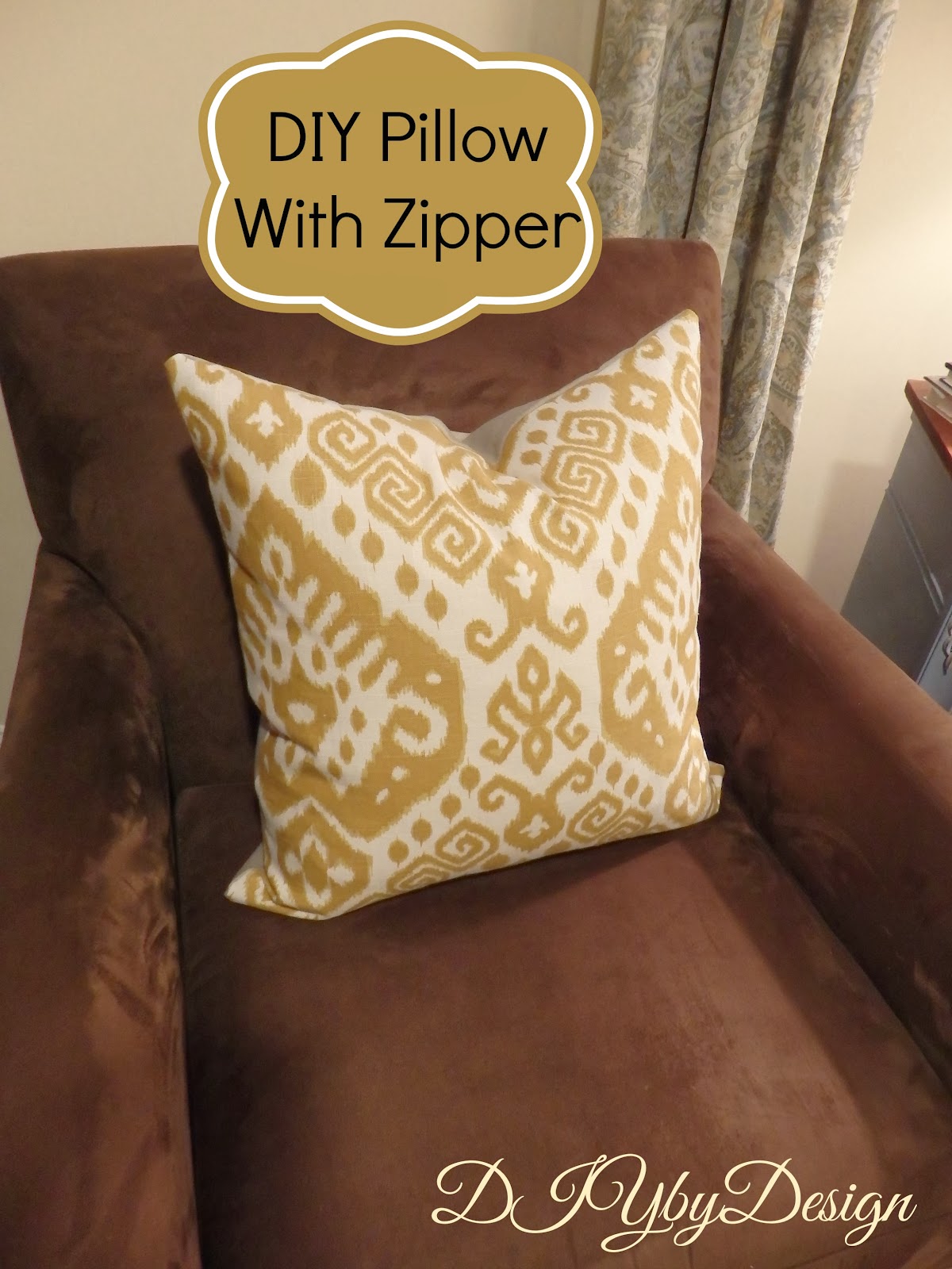 DIY by Design DIY Pillow With Zipper