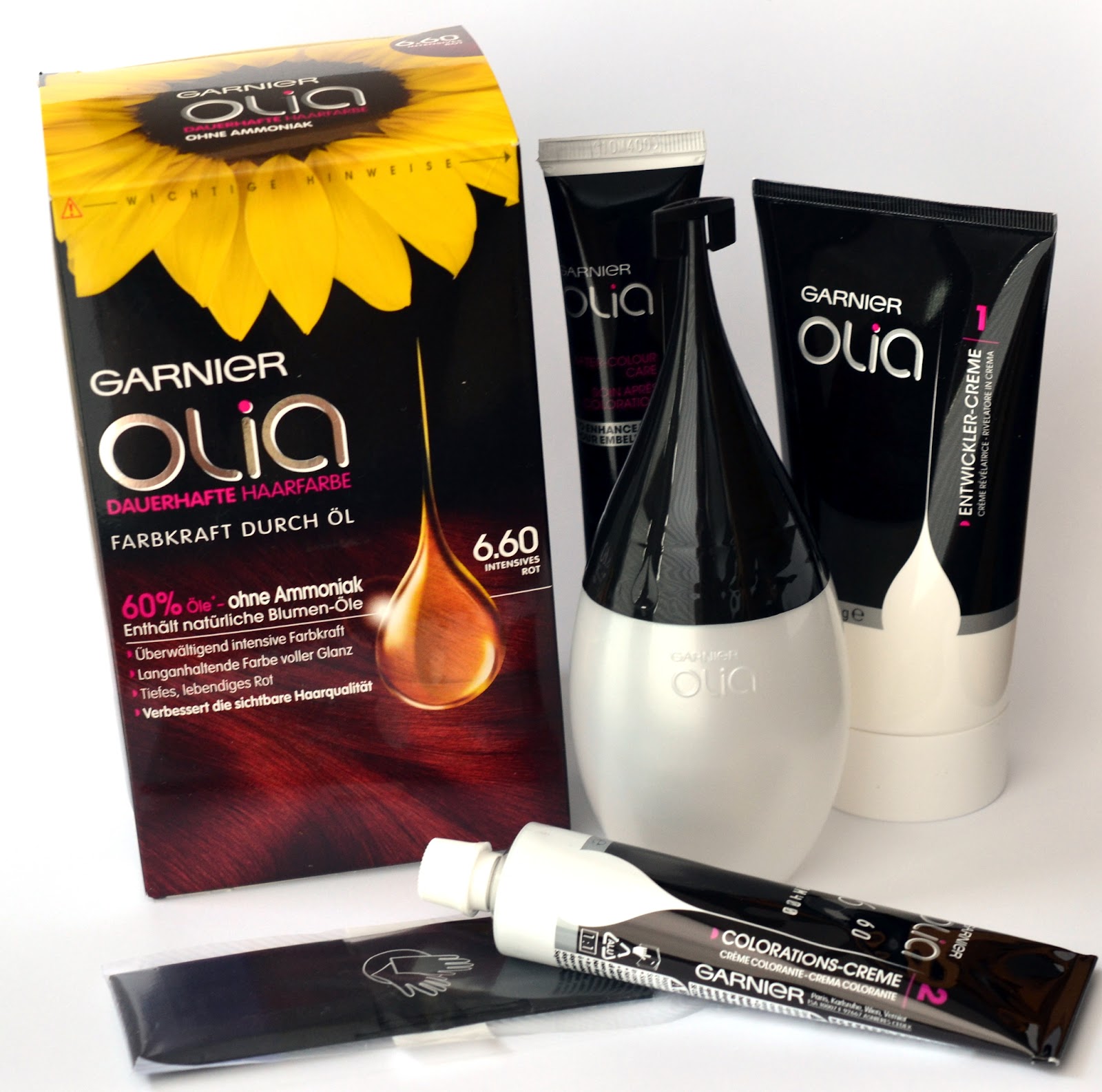 Lenas Sofa: Garnier Olia Dauerhafte Haarfarbe 6.60 Intensives Rot