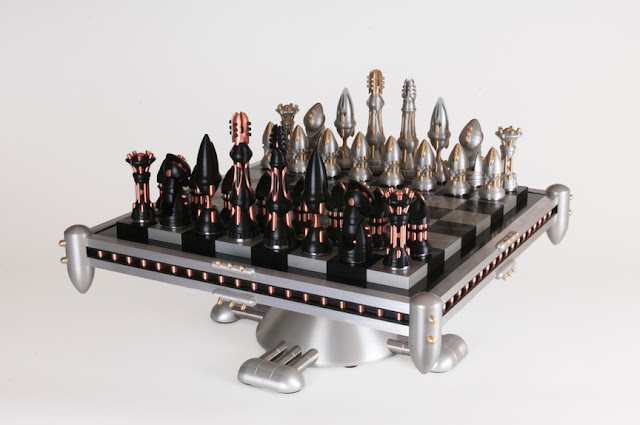 Machine Metal Chess Set
