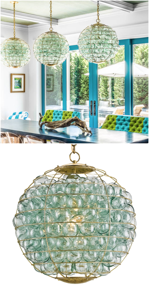Coastal Net Lamps inspired by Fishing Glass Floats