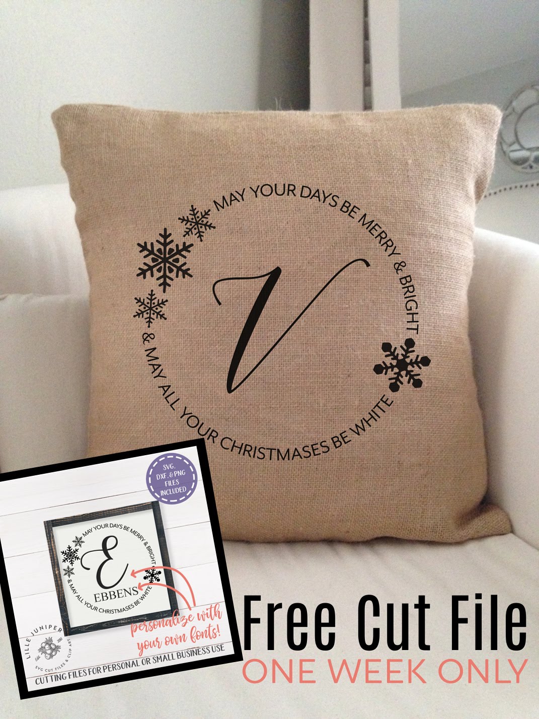 Free Silhouette Design Holiday Family Name Monogram Frame Silhouette School