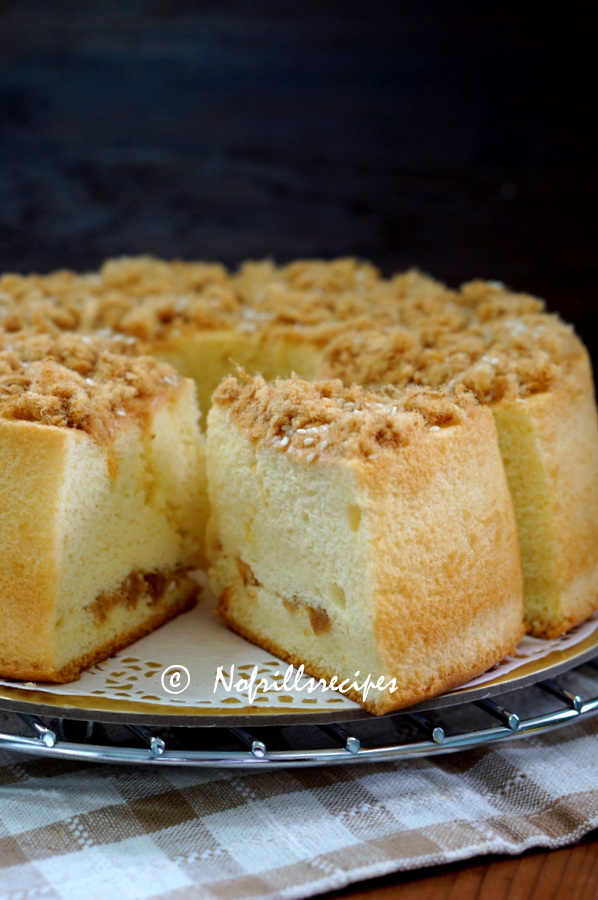 Chicken Floss Chiffon Cake 鸡松戚风蛋糕