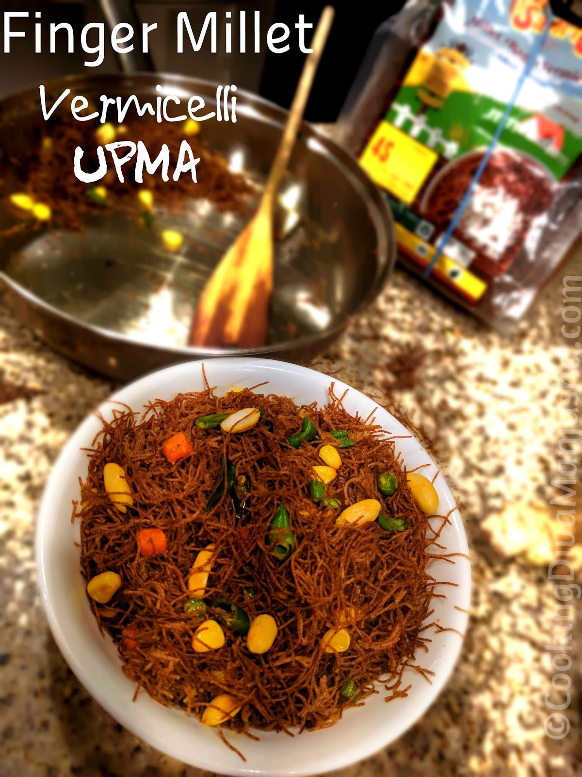 Ragi Vermicelli UpmaA Finger Millet recipe Ragi semiya recipe