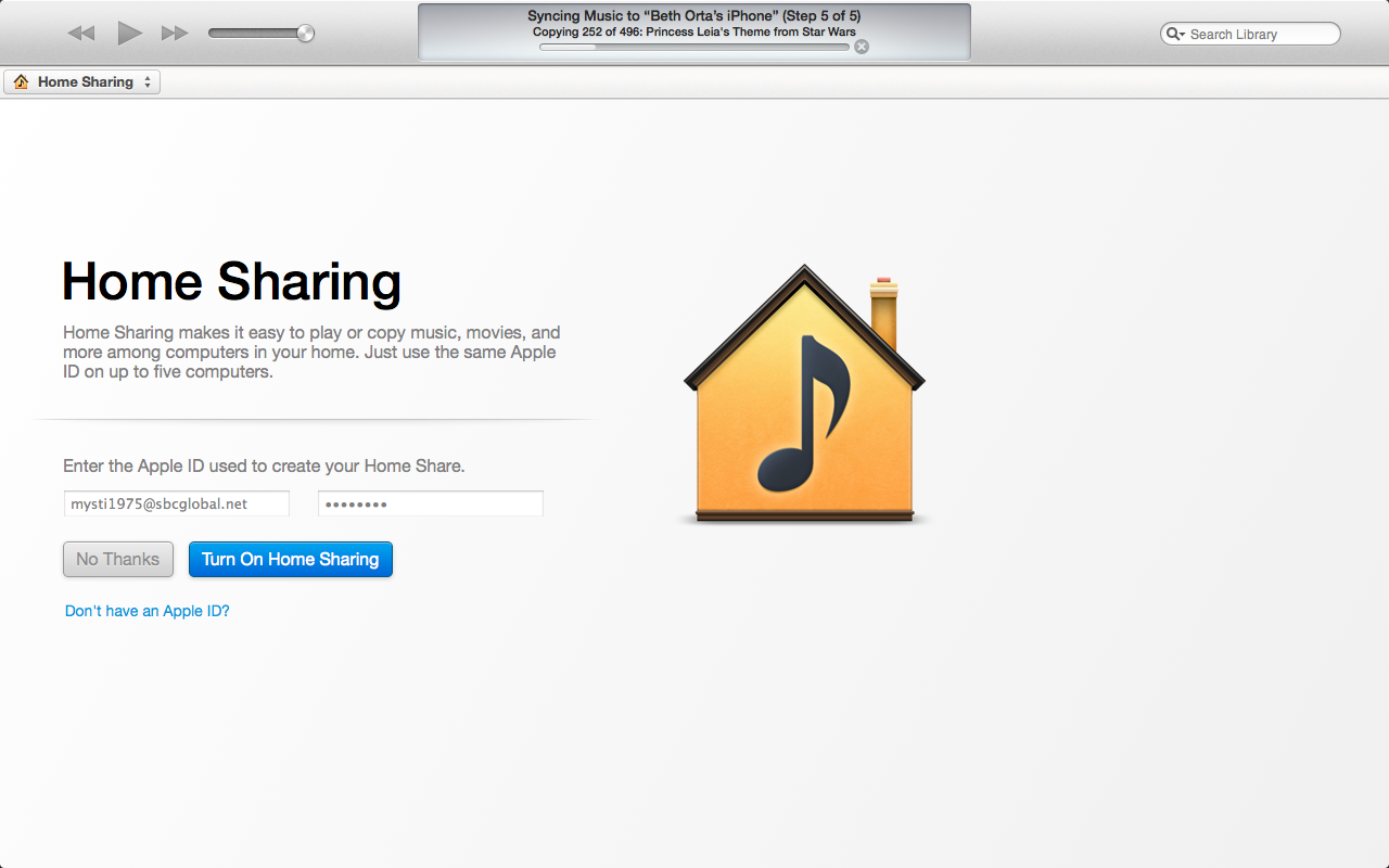 iPhone Tutorial and More Home Sharing on iTunes