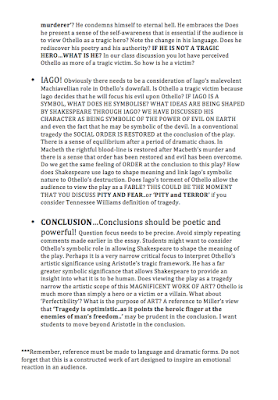 Othello essay topics picture
