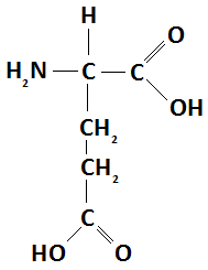 estrutura quimica acido glutamico formula