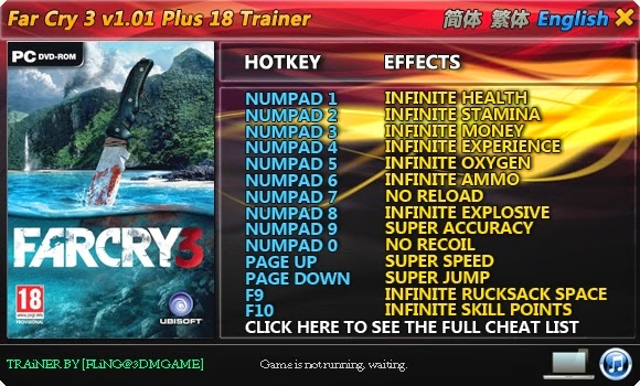 far cry 3 trainer v1 far cry 3 trainer v1