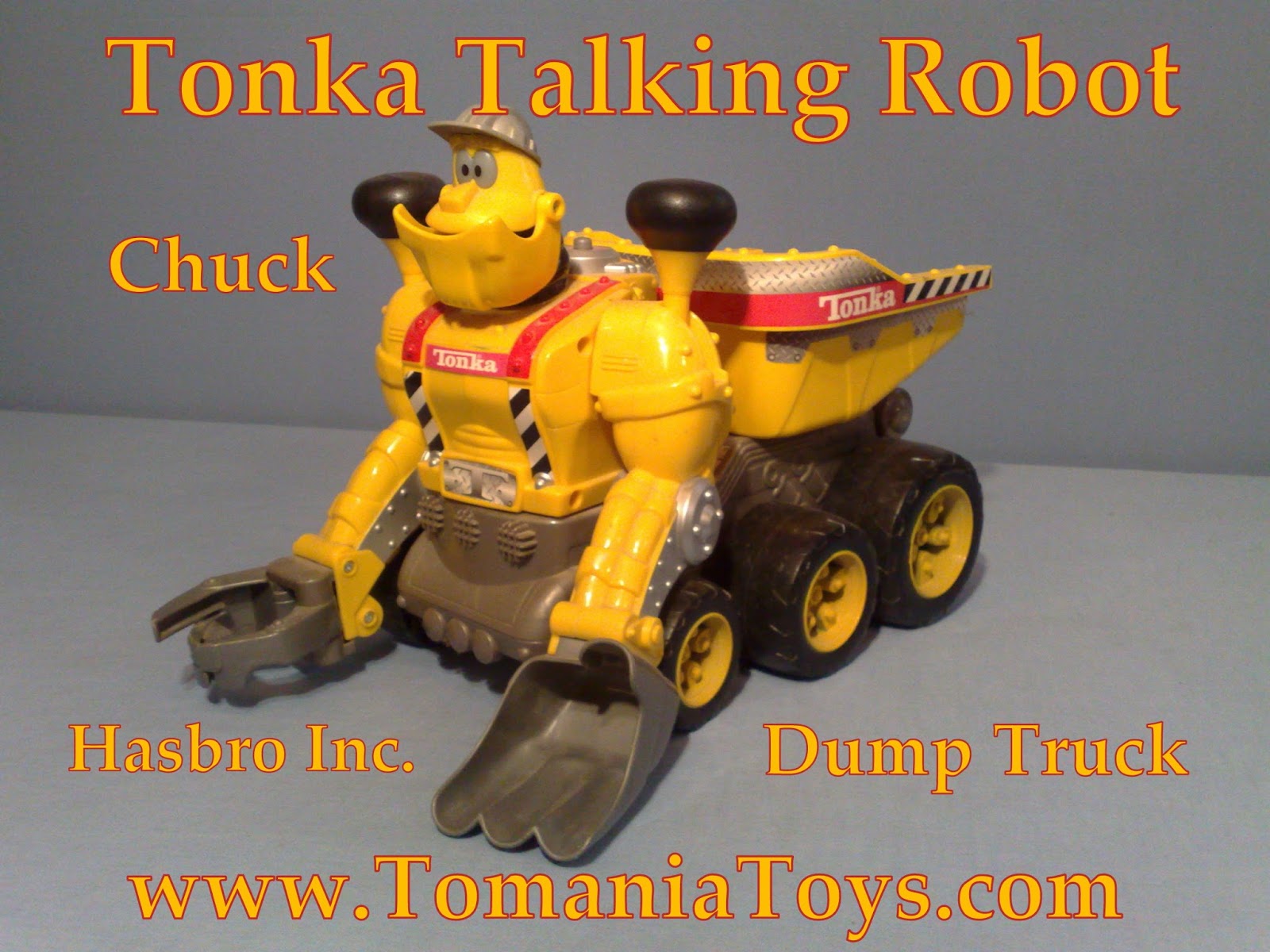 tonka talking robot dump truck