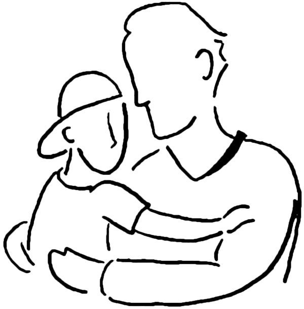 free black and white father's day clip art - photo #39