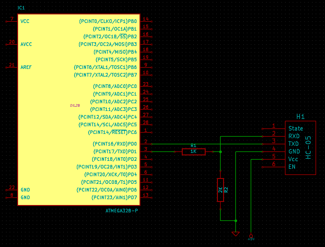 Lost in bits Connect ATmega328 with HC05 (ZS040) Bluetooth module
