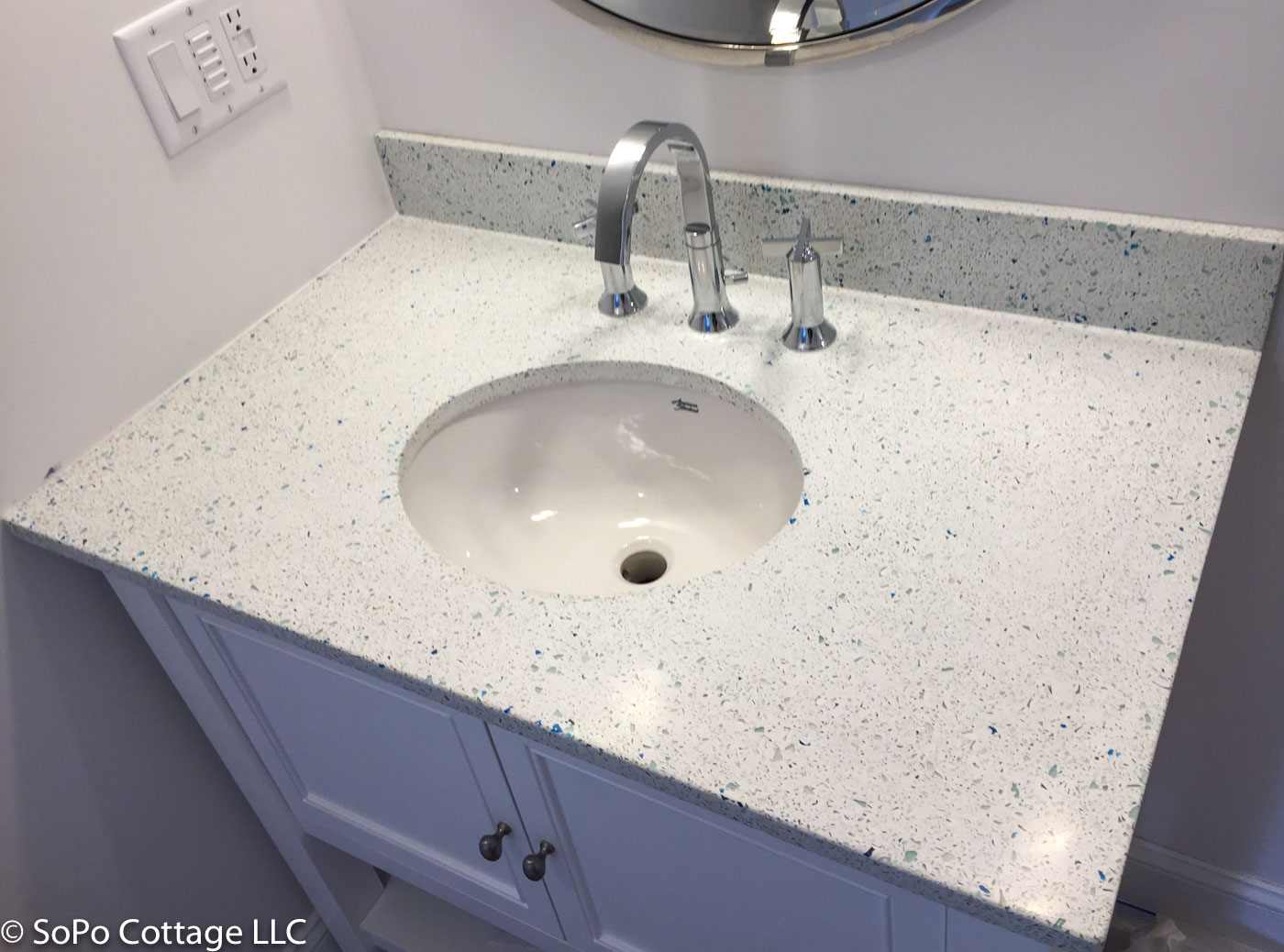 SoPo Cottage Made in Maine New Countertops From Recycled Material