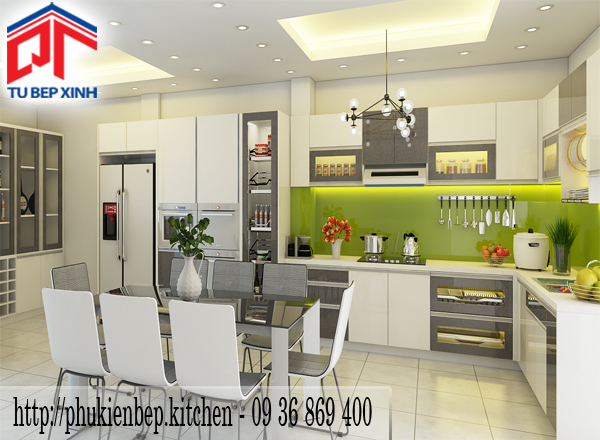 nội thất hiện đại tủ bếp chữ L