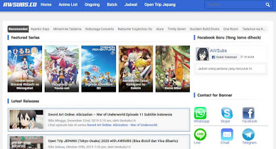 Rekomendasi Situs Download Anime dan Streaming Terbaik Subtitle Indonesia
