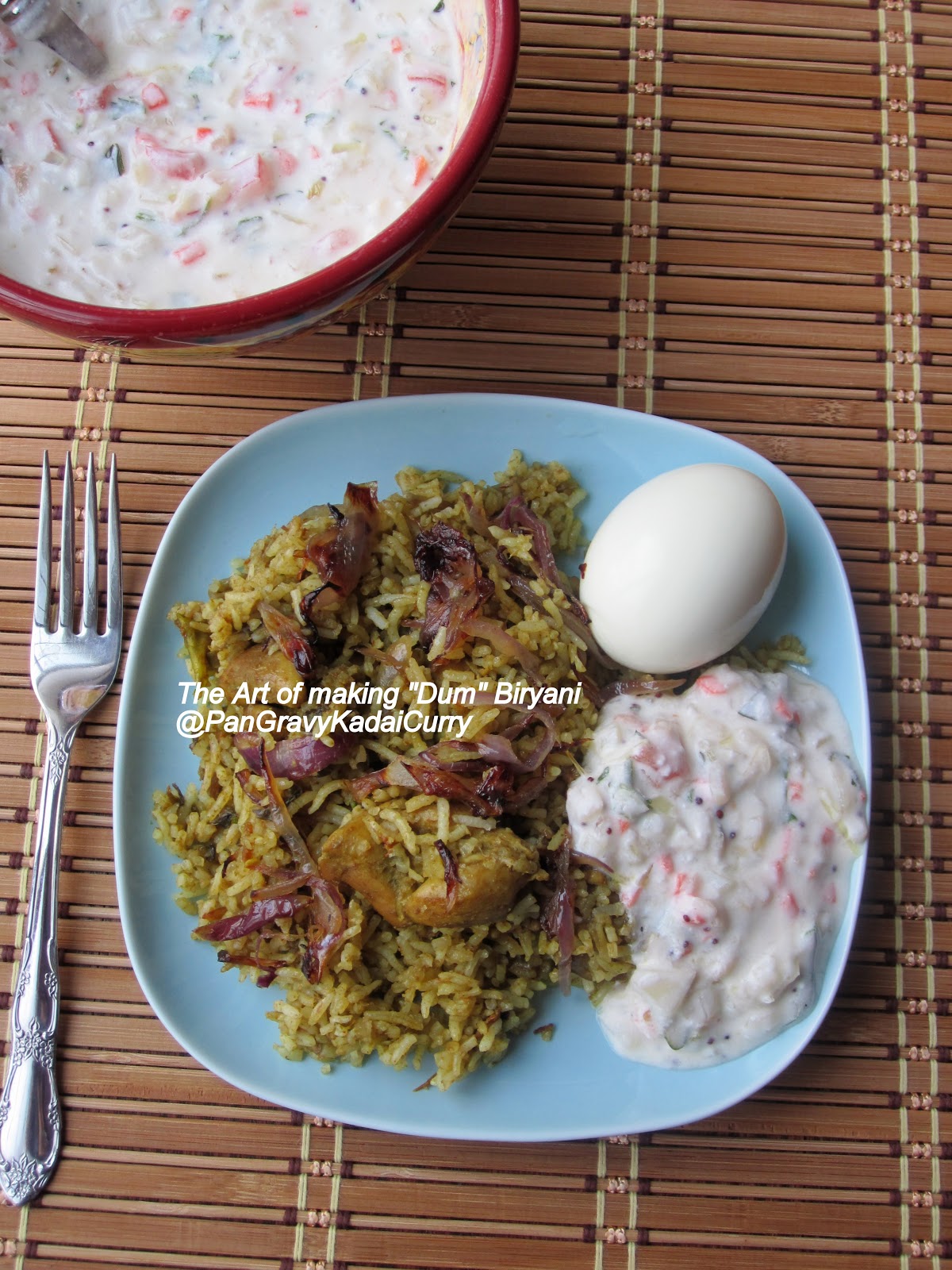 Pan Gravy Kadai Curry "Dum" Biryani, With detailed pictures