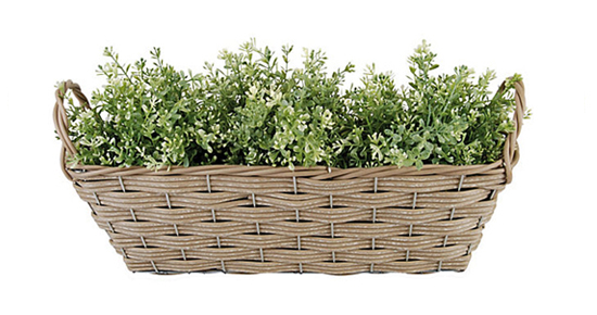 19" Planter Basket w/ Handles via #onekingslane