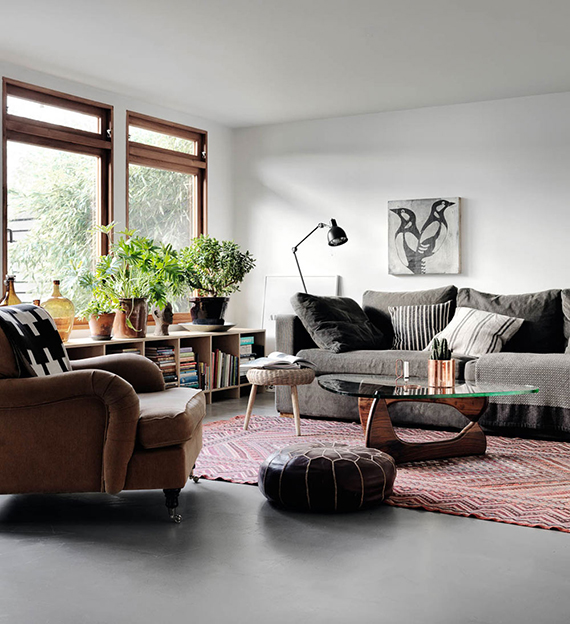 Eclectic scandinavian home styled by Tina Hellberg