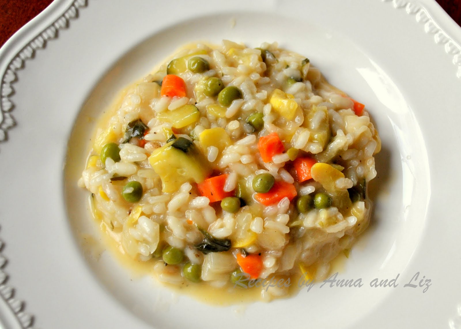 Spring Risotto with Vegetables (Risotto Primavera) - 2 Sisters Recipes