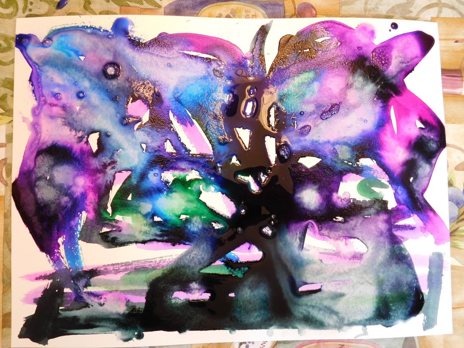 Painting with Baking Soda and Vinegar