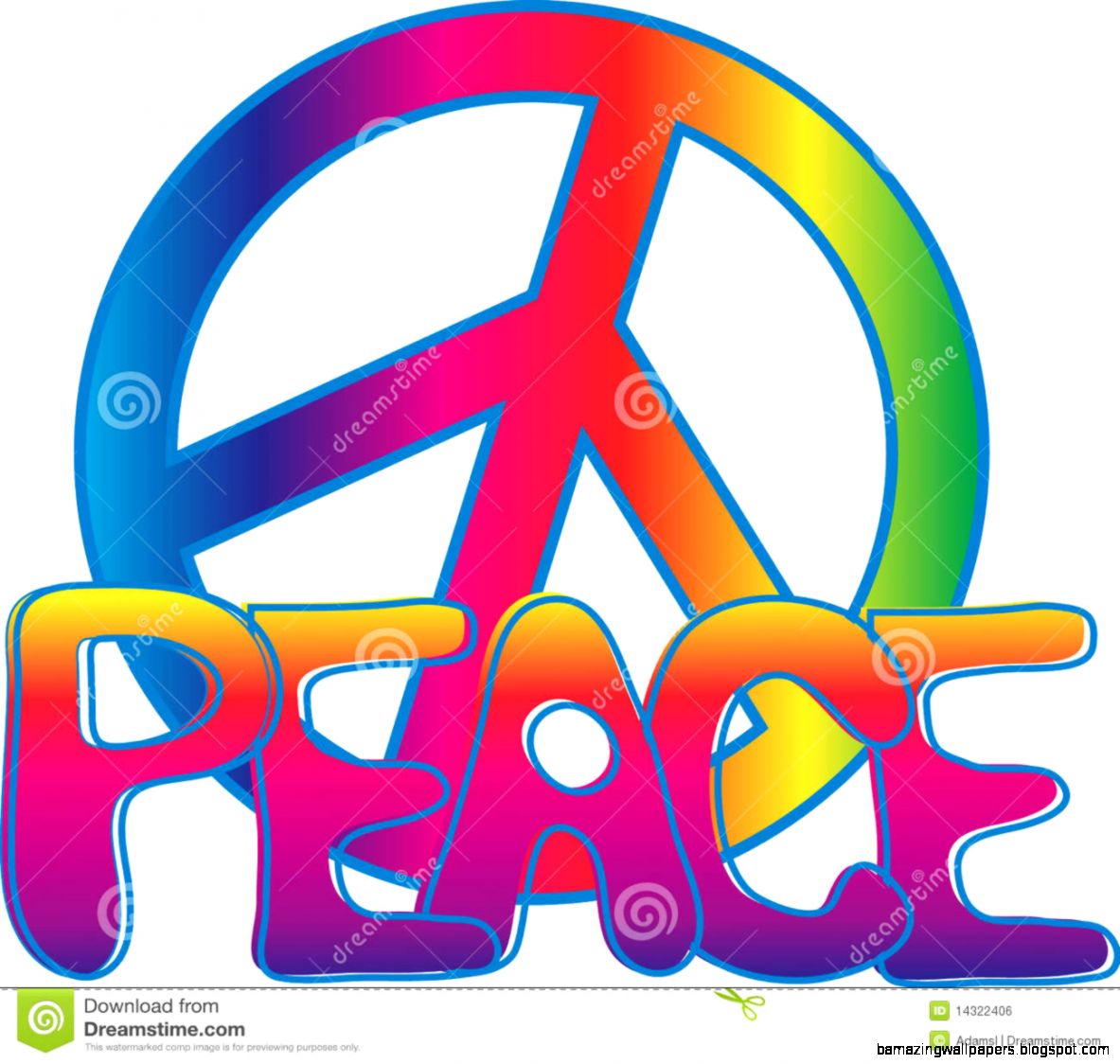 PEACE Text And PEACE Sign Royalty Free Stock Image   Image 14322406