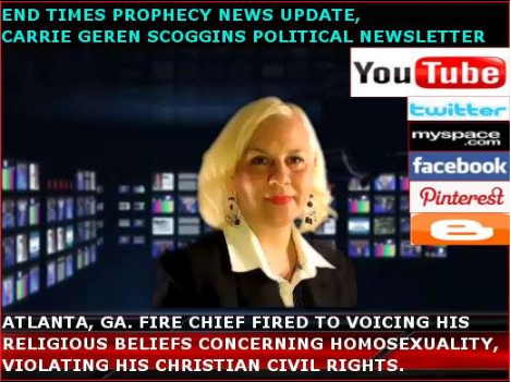 CARRIE GEREN SCOGGINS, END TIMES PROPHECY NEWS UPDATE, WEBCAST-YOUTUBE, TENNESSEE TIMES NEWS
