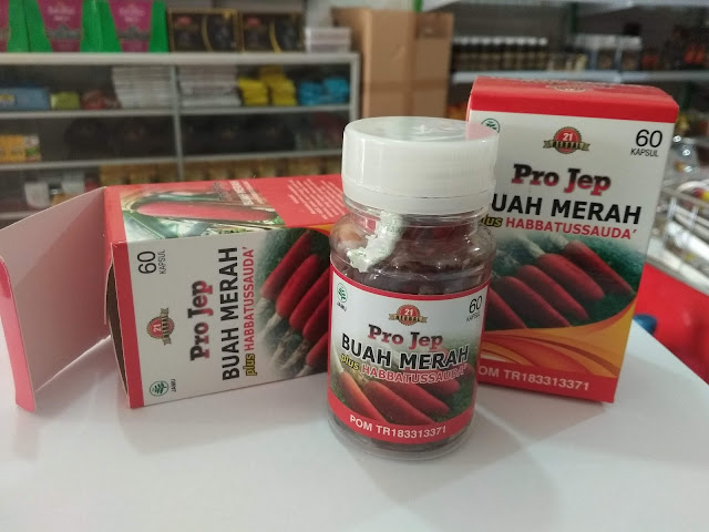 Pro Jep Projep Kapsul Minyak Buah Merah Plus Habbatussauda Herbal 21