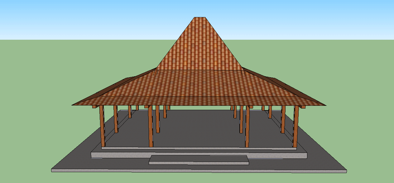 Sketsa Sederhana: Rumah Joglo