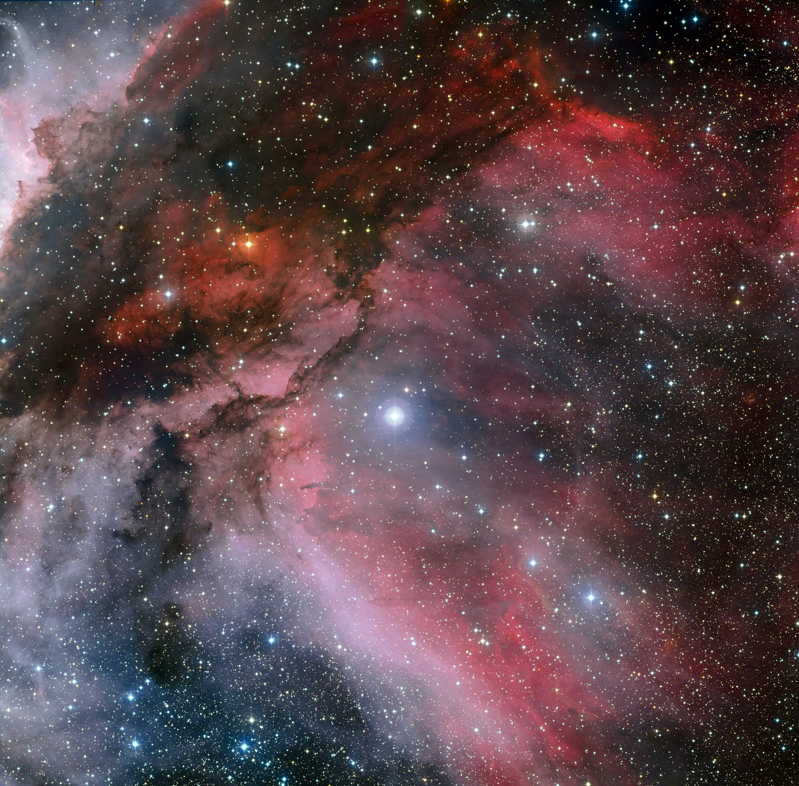 The Carina Nebula around the WolfRayet star WR 22 Earth Blog