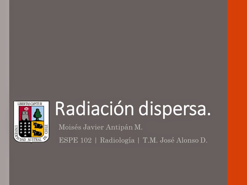 ESPE 102 2014: Radiación dispersa.