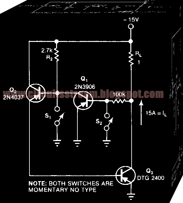 Simple Scr Replacing Latching Switch Circuit Diagram