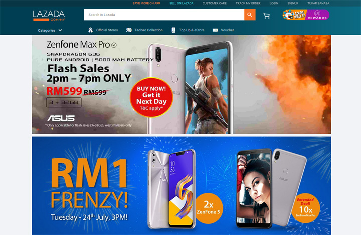 Laman Web Shopping Online Popular di Malaysia