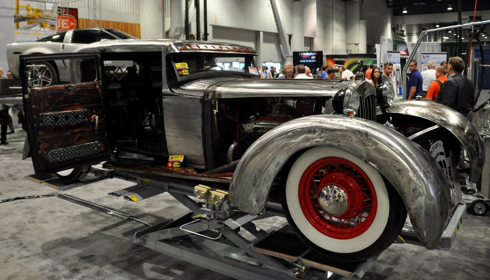 Just A Car Guy cool bare metal car from Tyger Custom Rods and Cycles