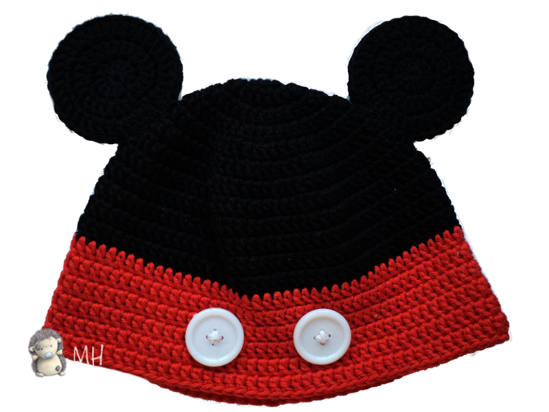 Gorros Minnie y mickey a crochet