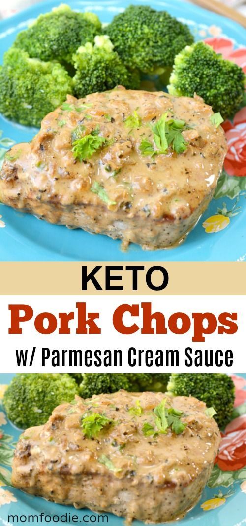 Keto Pork Chops in Parmesan Cream Sauce (Thick Cut) BEST FOOD