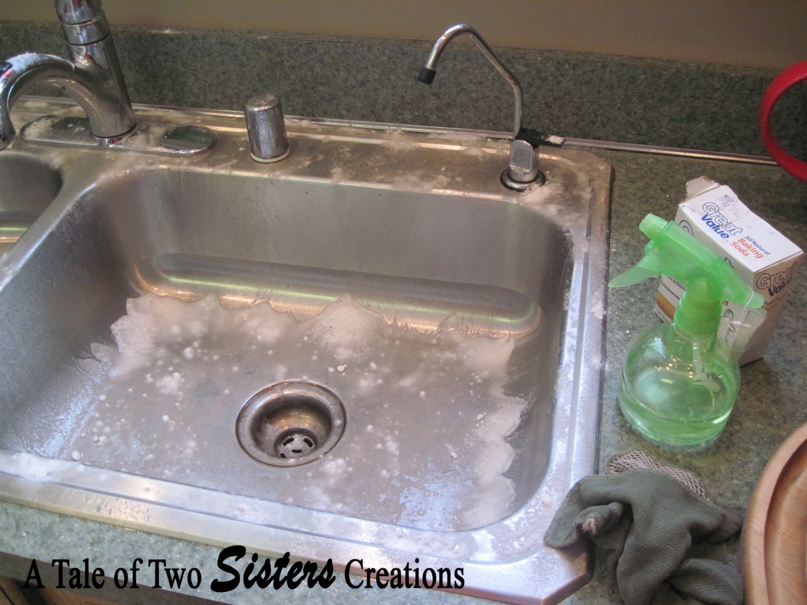 A Tale of Two Sisters Creations How To Clean a Stainless Sink and Get