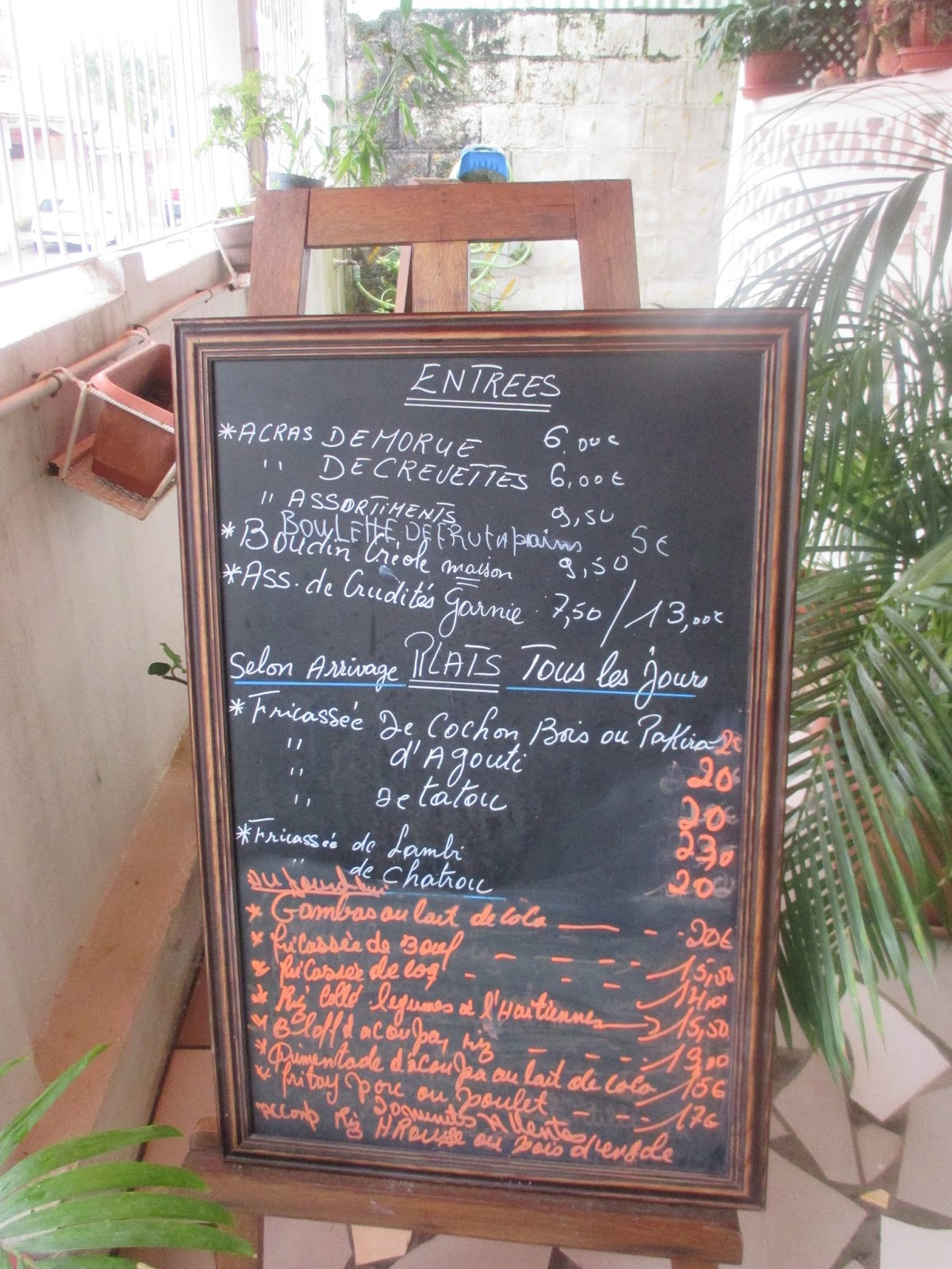 Cayenne Restaurant le Kaz Mimi Les rêveries d'Isisya