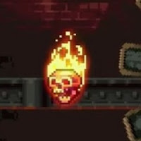 The Mummy Demastered - The flying enflamed skull enemy