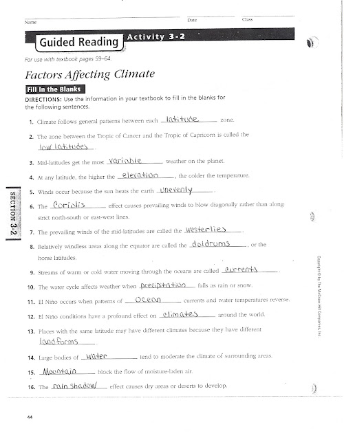 Mr. E's World Geography Page World Geography 2017 Chapter 3