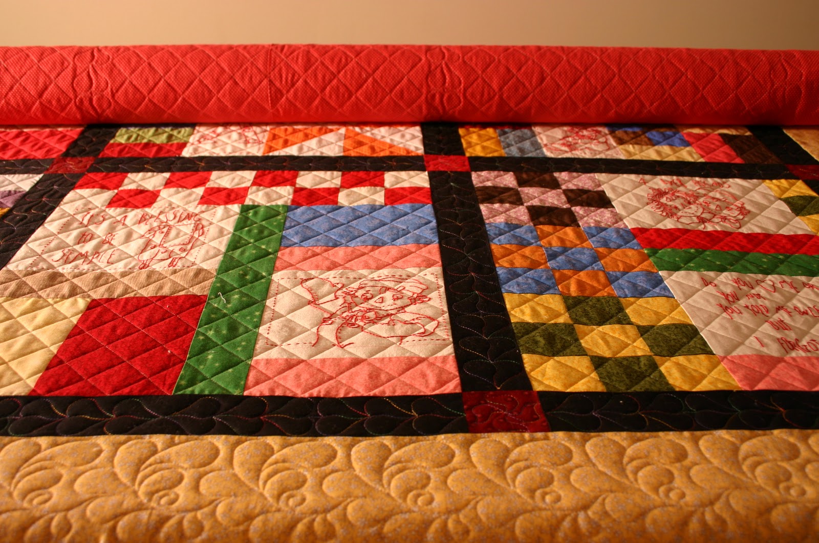 Three Bears Quilting Carol's Raggedy Ann Quilt is Finished!