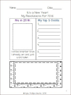 Nyla's Crafty Teaching: Free New Year Goal-Setting Printables