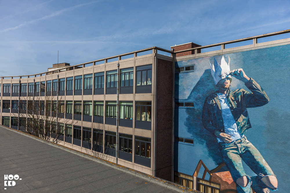 Street artist Matthew Dawn's BLIND mural in Ostend, Belgium. Photo ©Hookedblog / Mark Rigney