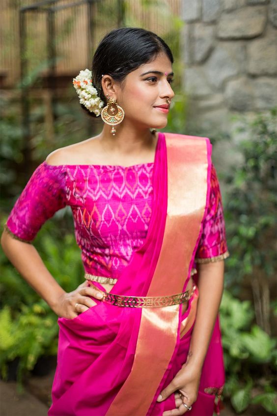 25 Latest Silk Saree Blouse Designs for wedding season | Bling Sparkle