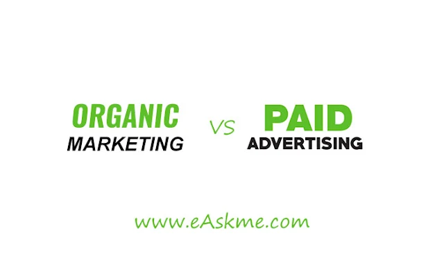 The Difference between Organic Marketing and Paid Advertising: eAskme