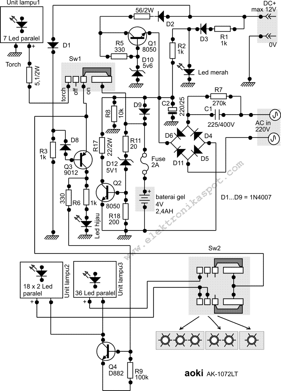 Memperbaiki Lampu Emergency Elektronika Spot